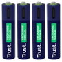 Trust Pilas AAA recargables USB-C 500 mAh pack de 4 unidades 25671